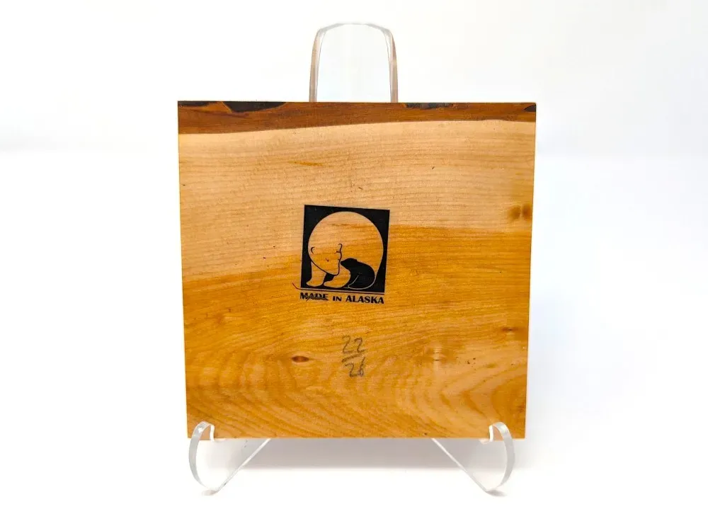 Tlingit Sun On Wood Block - 3