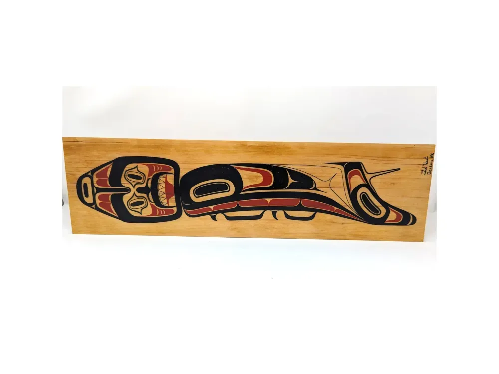 Tlingit Shark On Wood Block - 2