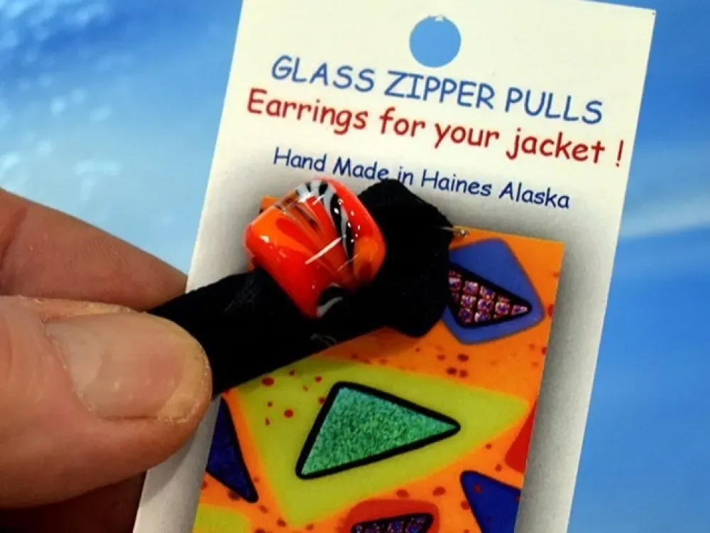 Glass Zipper Pull - 1