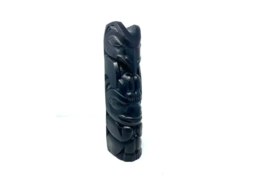 Ealge Bear Tlingit Totem Pole in Bronze - 4