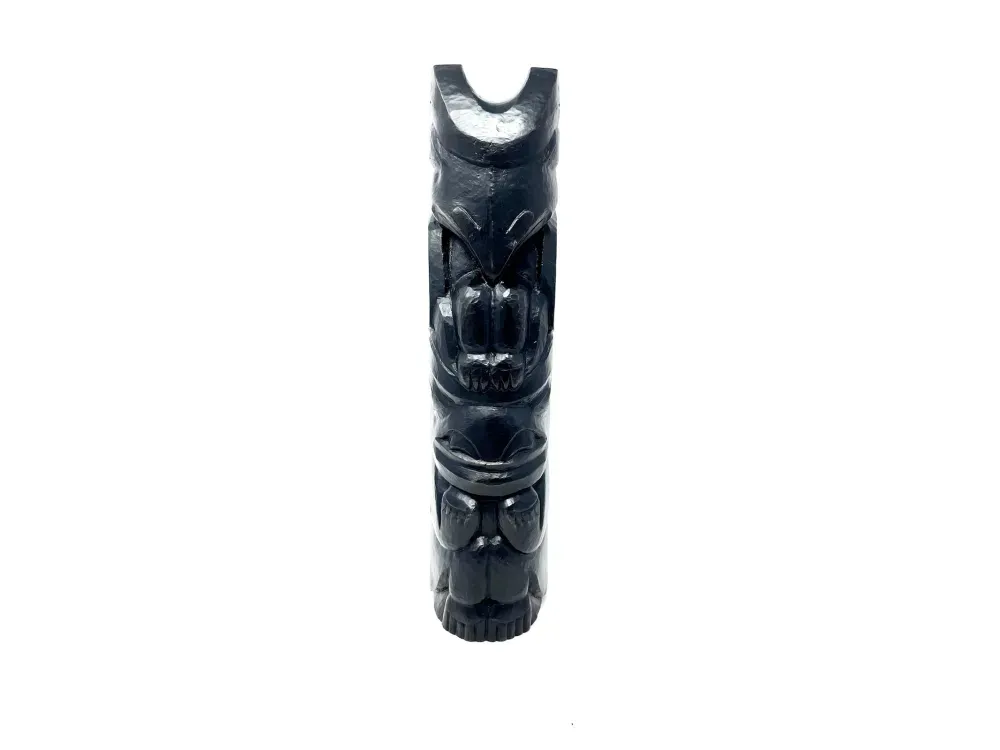 Ealge Bear Tlingit Totem Pole in Bronze - 1