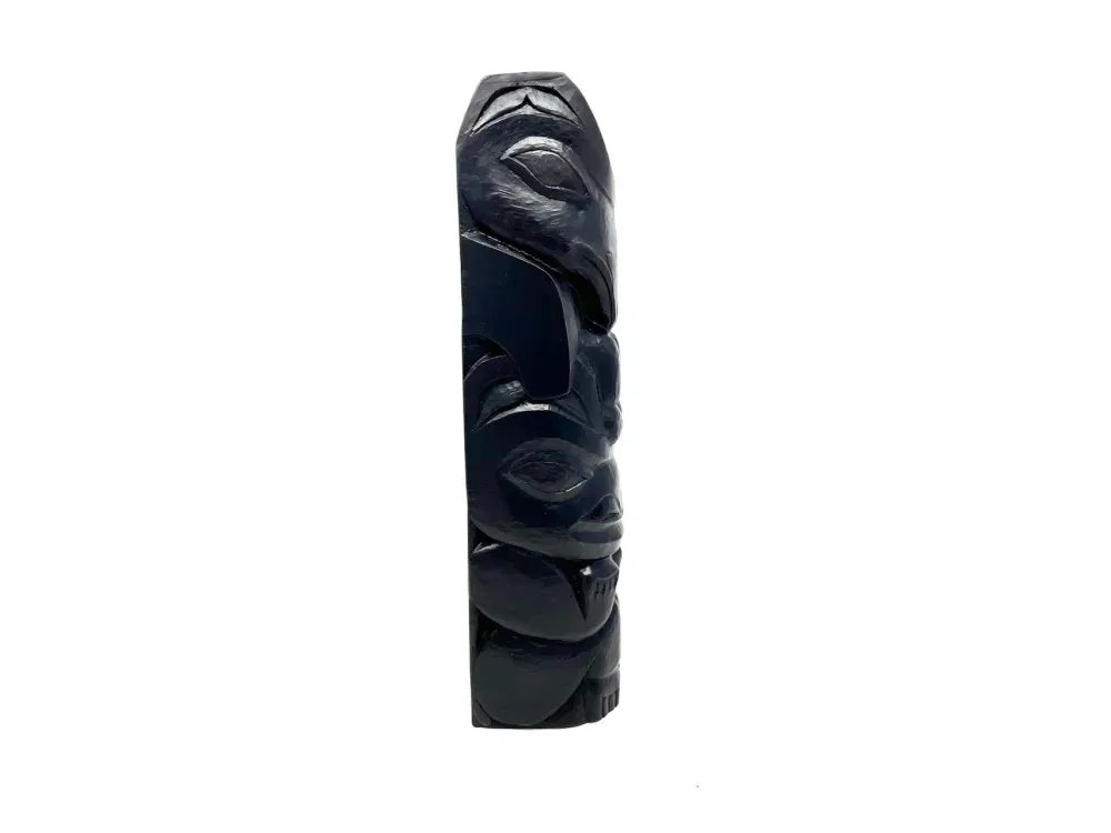Ealge Bear Tlingit Totem Pole in Bronze - 3