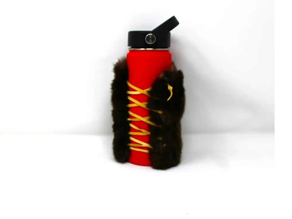 Sea Otter Fur Thermos Koozie - 1