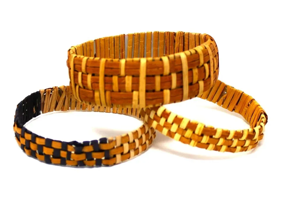 Woven Cedar Bark Bracelet - Thin - 1
