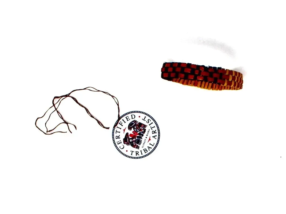 Woven Cedar Bark Bracelet - Thin - 3