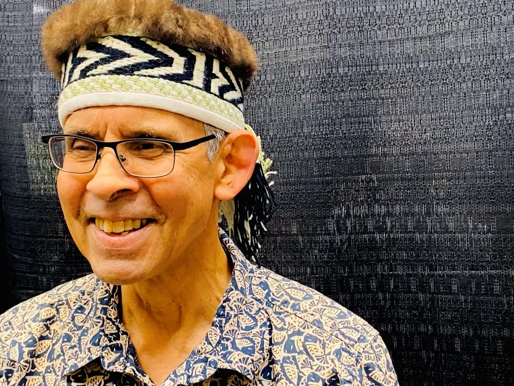 Woven Ceremonial Headdress With Sea Otter Trim - 3