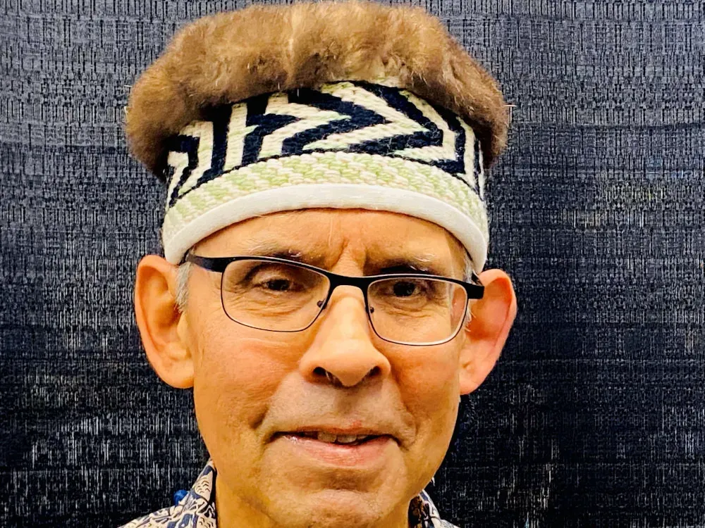 Woven Ceremonial Headdress With Sea Otter Trim - 5