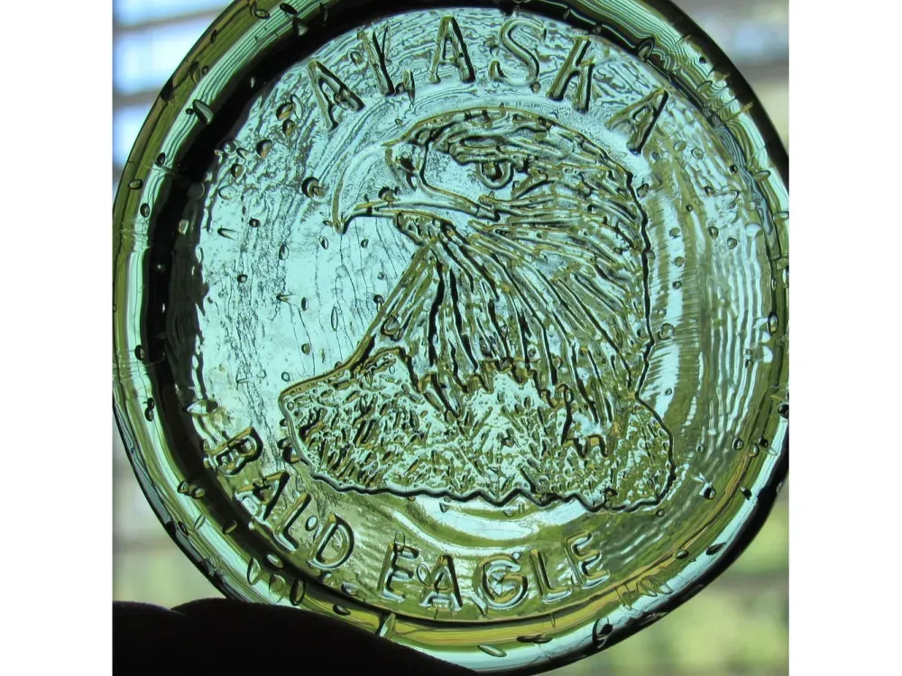 Alaskan Bald Eagle Glass Ornament - 3