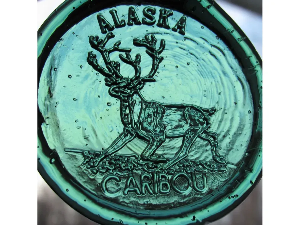 Caribou Glass Ornament - 2