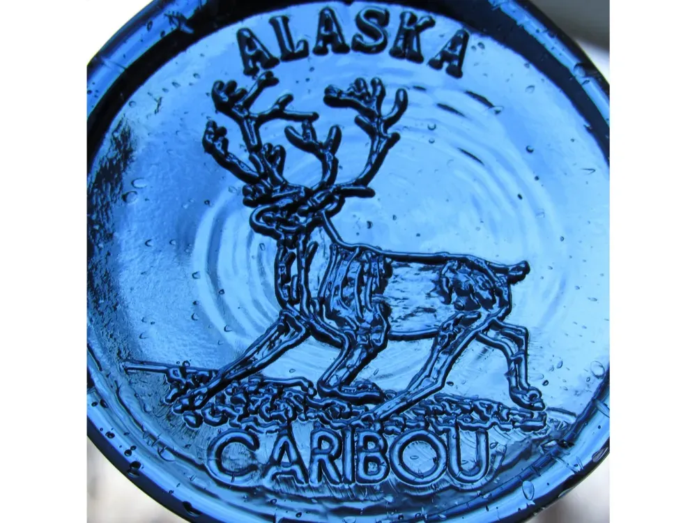 Caribou Glass Ornament - 1