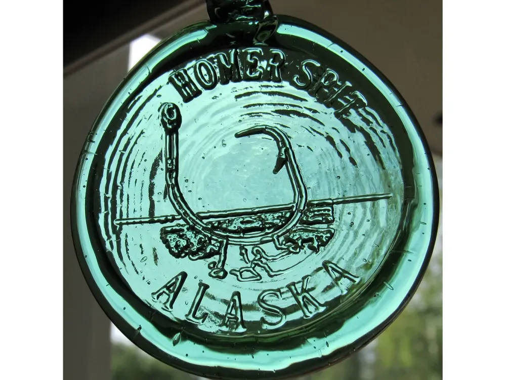Homer Spit Glass Ornament - 3
