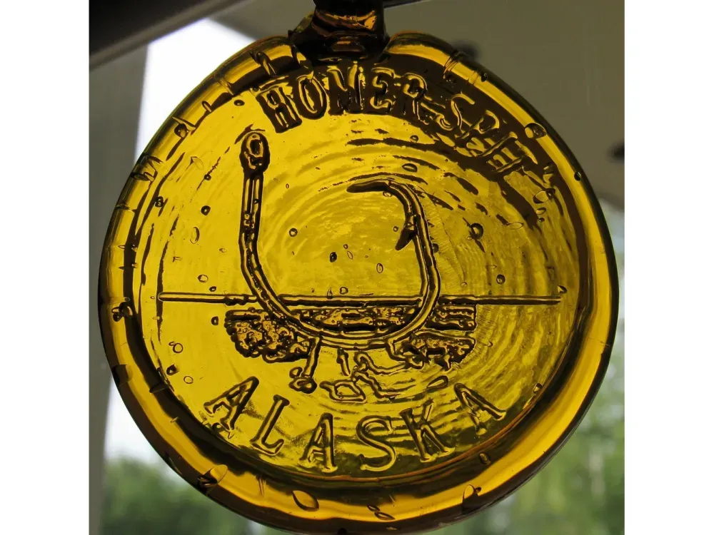 Homer Spit Glass Ornament - 2