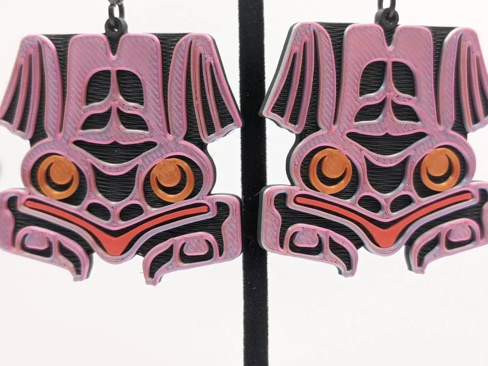 Totemic Frog Earrings - 5