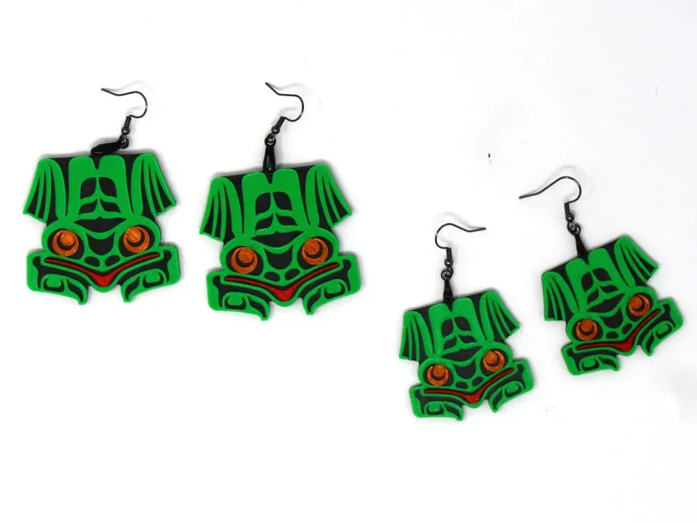Totemic Frog Earrings - 4