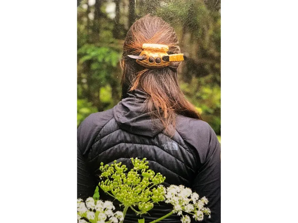 Copper Hair Piece with Baleen Insert - 2
