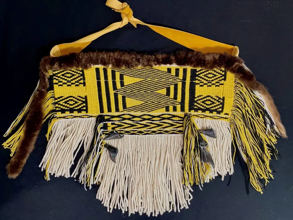 Ceremonial Raven's Tail Apron - Yellow - 1
