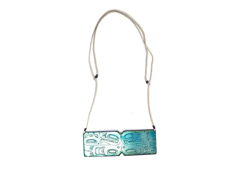 Lovebirds Pendant With Cord - 3