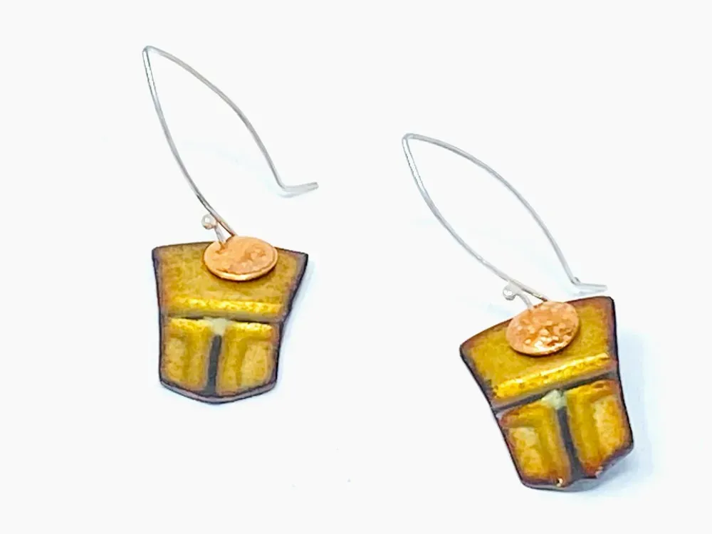 Copper Tin’aa Earrings - 1