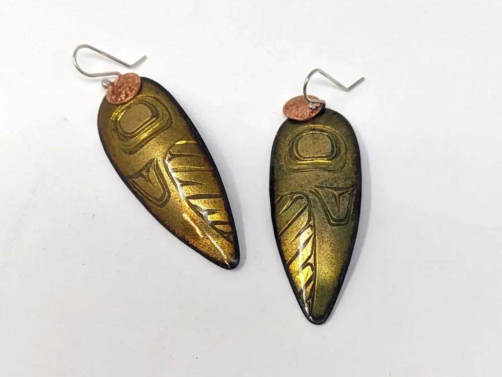 Totemic Feather Earrings - 2