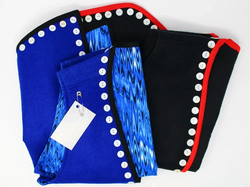 Traditional Beaded Vest - Blue - 1
