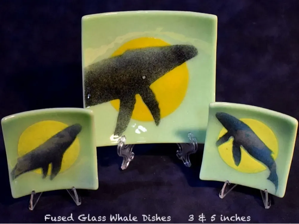 Handmade Fused Glass Dish Set - 1