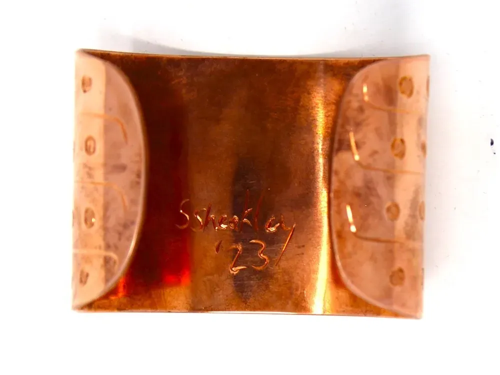Totemic Eagle Copper Cuff Bracelet - 5