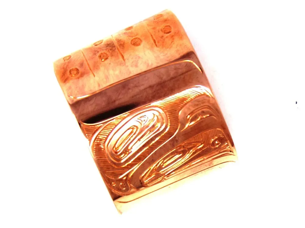 Totemic Eagle Copper Cuff Bracelet - 4