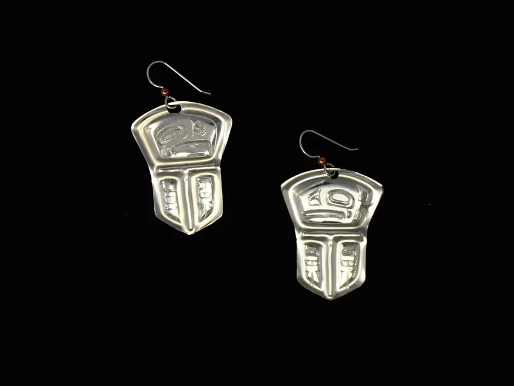 Lovebirds Copper Tin'aa Earrings in Sterling Silver - 2