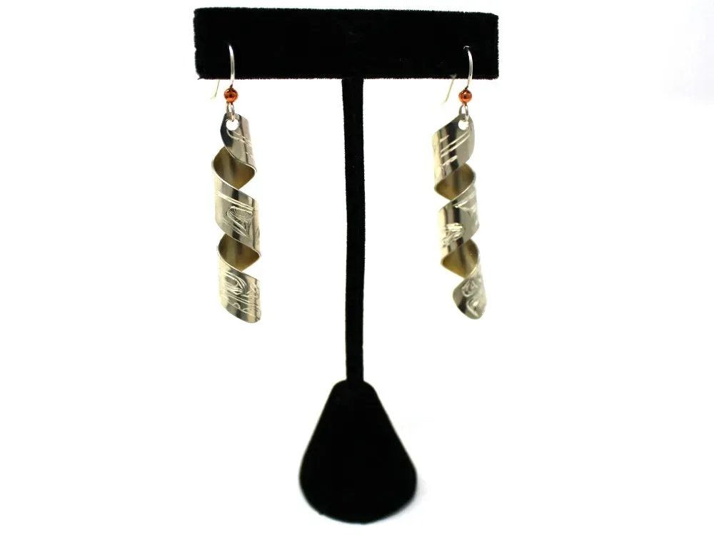 Lovebirds Twist Earrings in Sterling Silver - 1