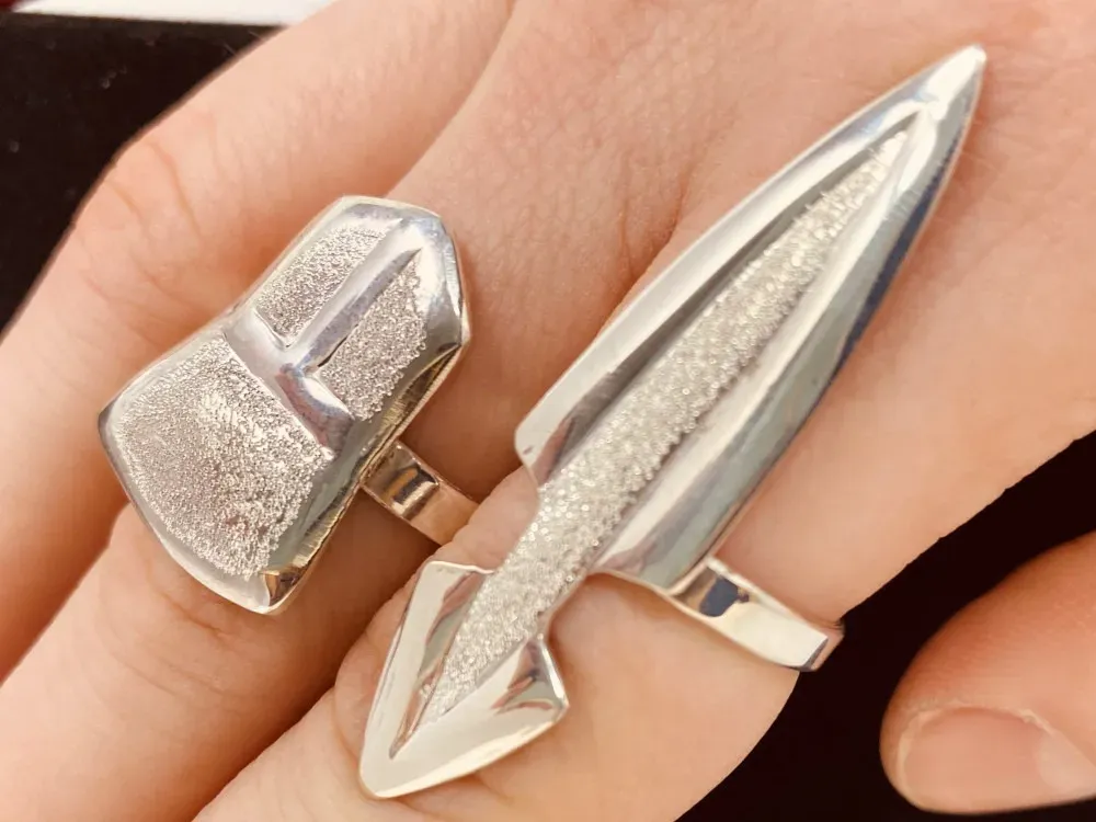 Dagger Ring in Sterling Silver - 3