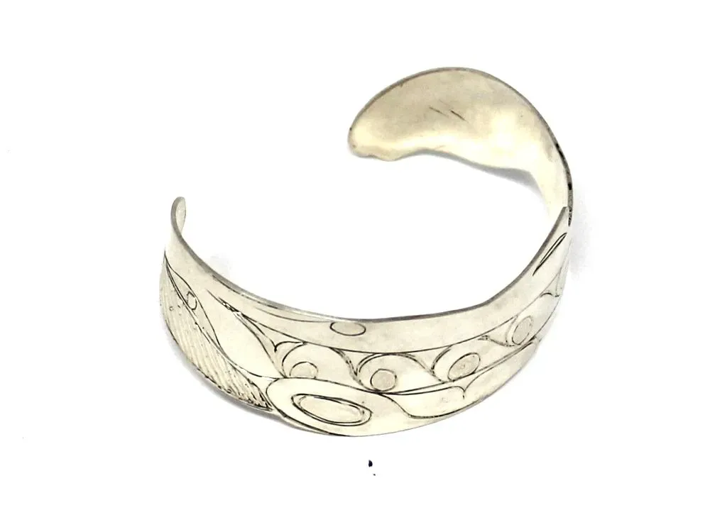 Octopus Totemic Cuff Bracelet in Sterling Silver - 3