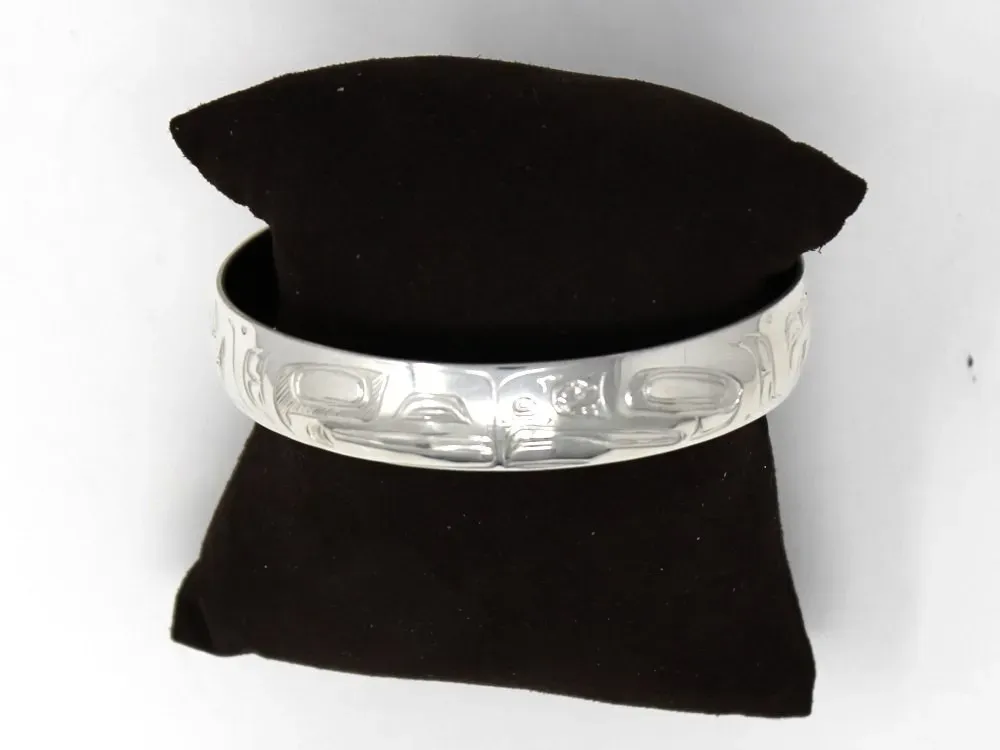 Lovebirds Totemic Cuff Bracelet in Sterling Silver - 2