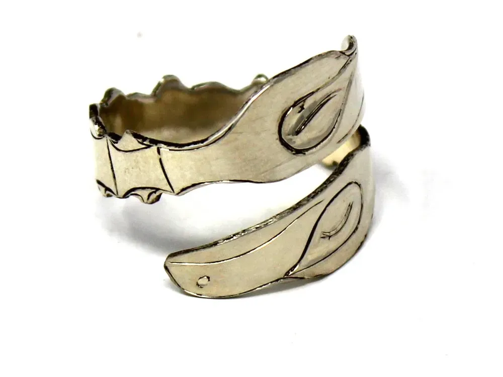 Feather Totemic Wrap Ring in Sterling Silver - 2