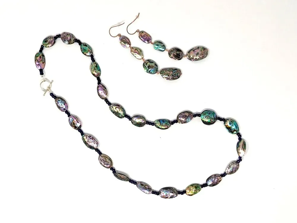 Abalone Beaded Necklace - 2