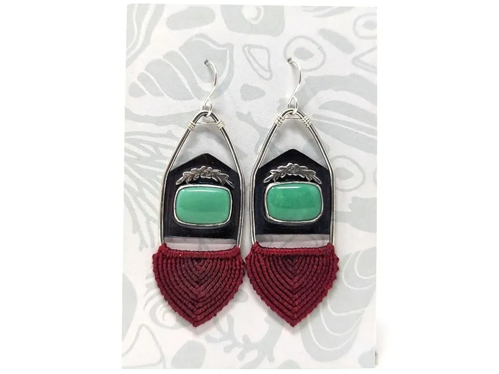 Vericite Macramé Earrings - 1