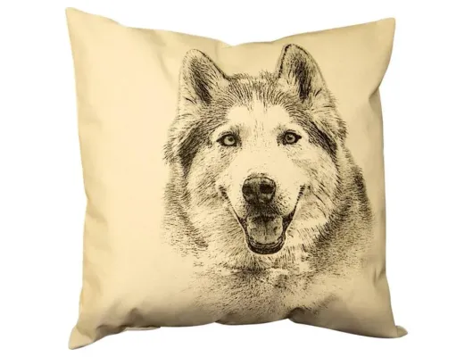 Husky Dog Decorative Pillow