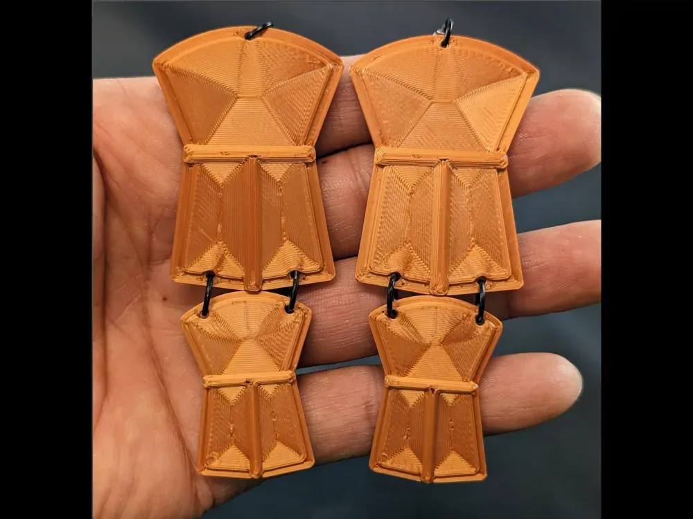 Copper Shielf Earrings - 3