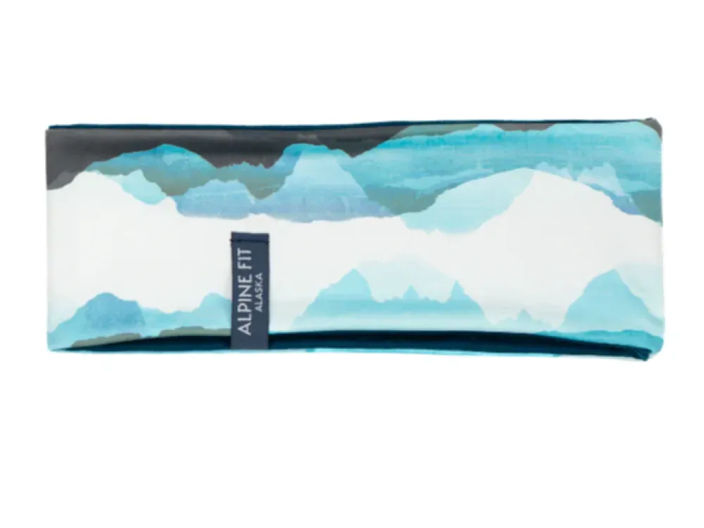 Made in Alaska Merino Wool Lined Headband - Sea to Sky - 1