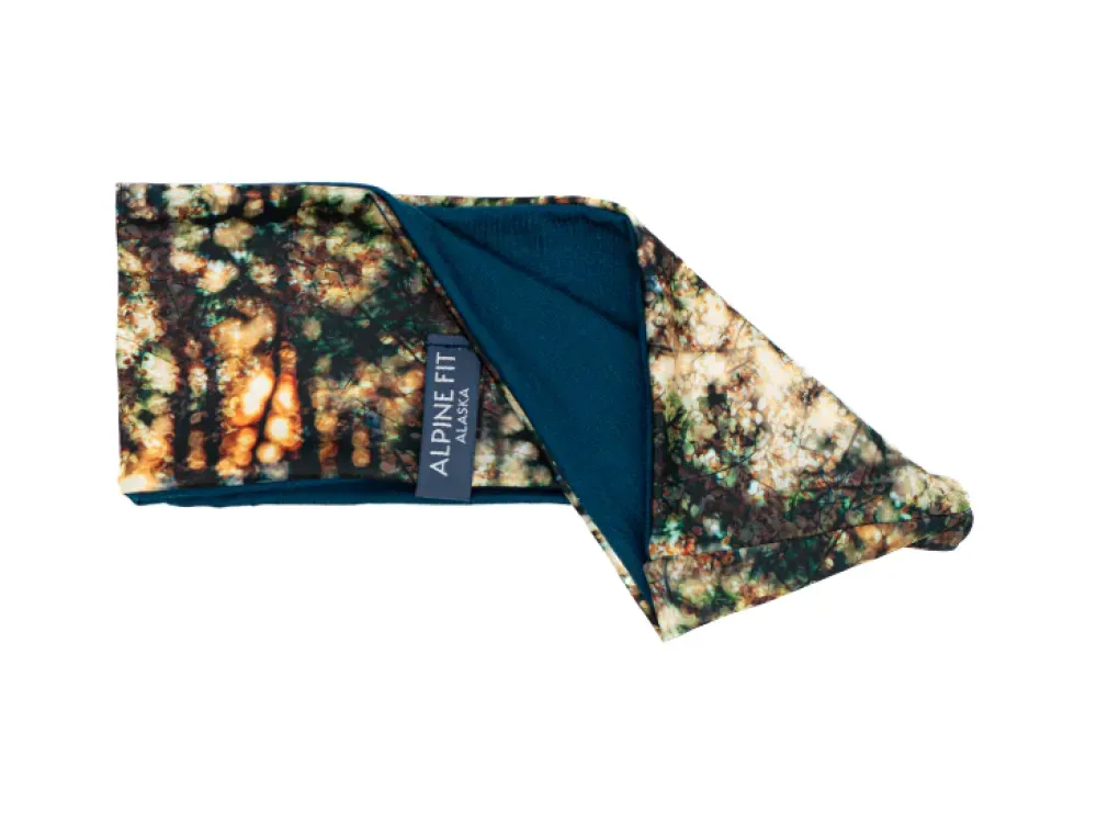 Made in Alaska Merino Wool Lined Headband - Tree Light - 2
