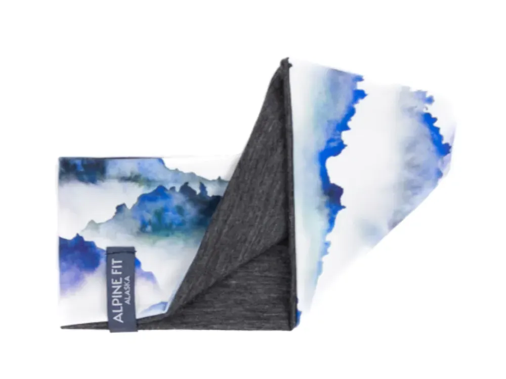 Made in Alaska Merino Wool Lined Headband - Summit Horizon - 2