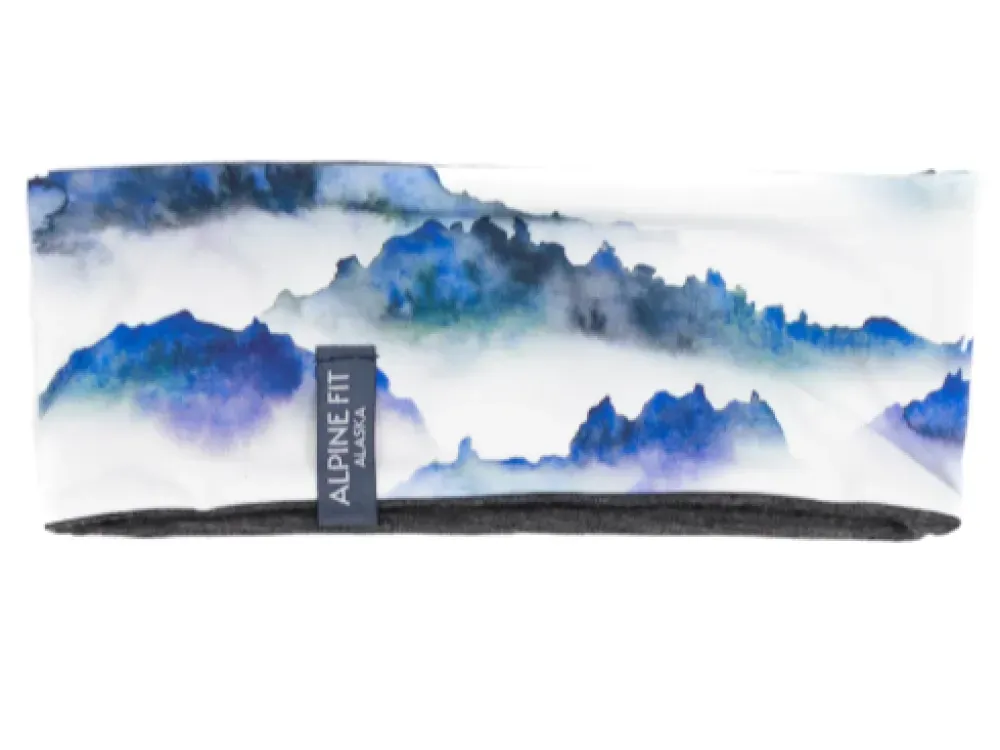 Made in Alaska Merino Wool Lined Headband - Summit Horizon - 1