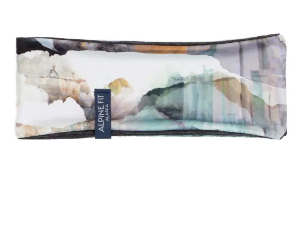 Made in Alaska Merino Wool Lined Headband - Chugach Dusk - 1
