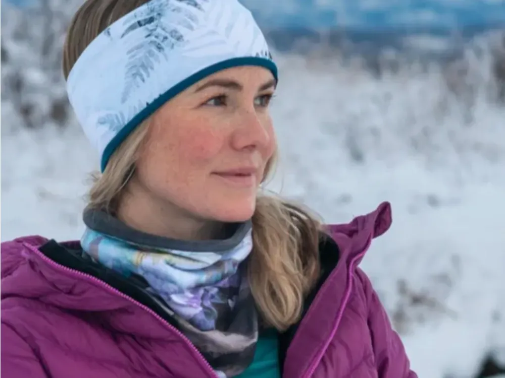 Made in Alaska Mountain V Fleece Neck Warmer - Chugach Dusk - 2