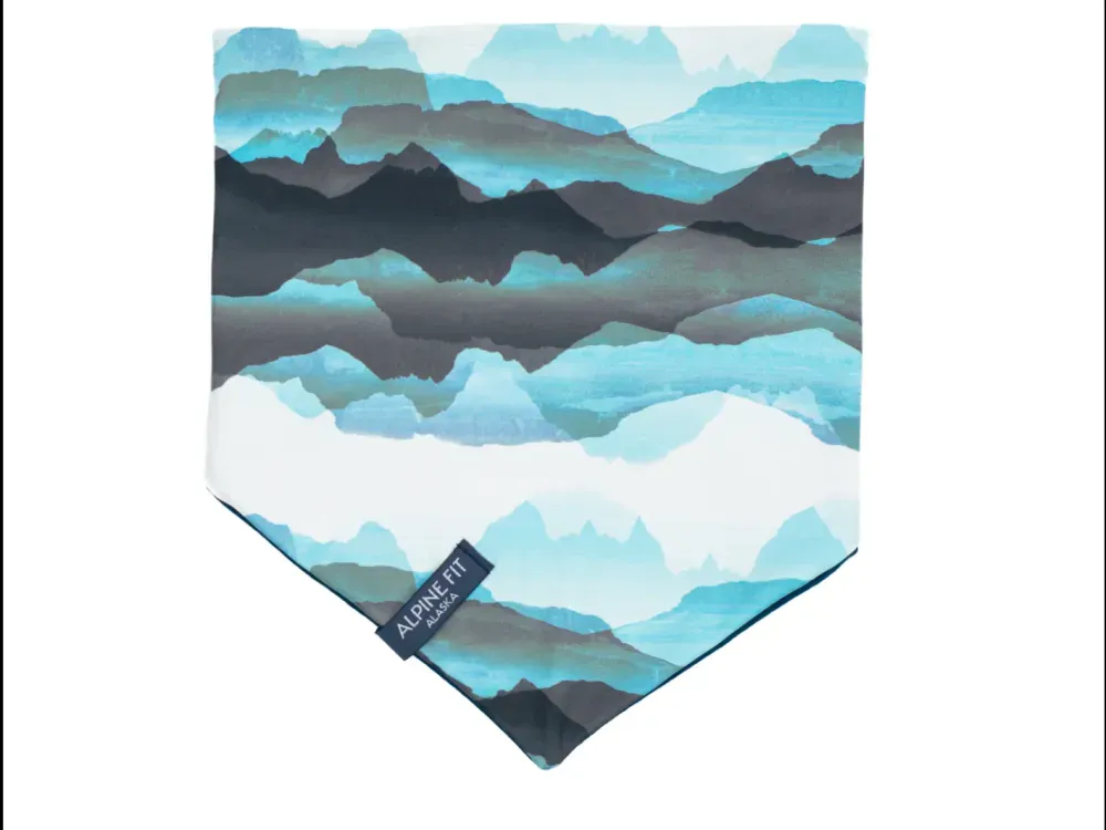 Made in Alaska Mountain V Merino Wool Neck Warmer - Sea to Sky - 1