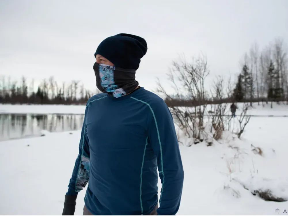 Made in Alaska Geo Merino Wool Neck Gaiter - 4