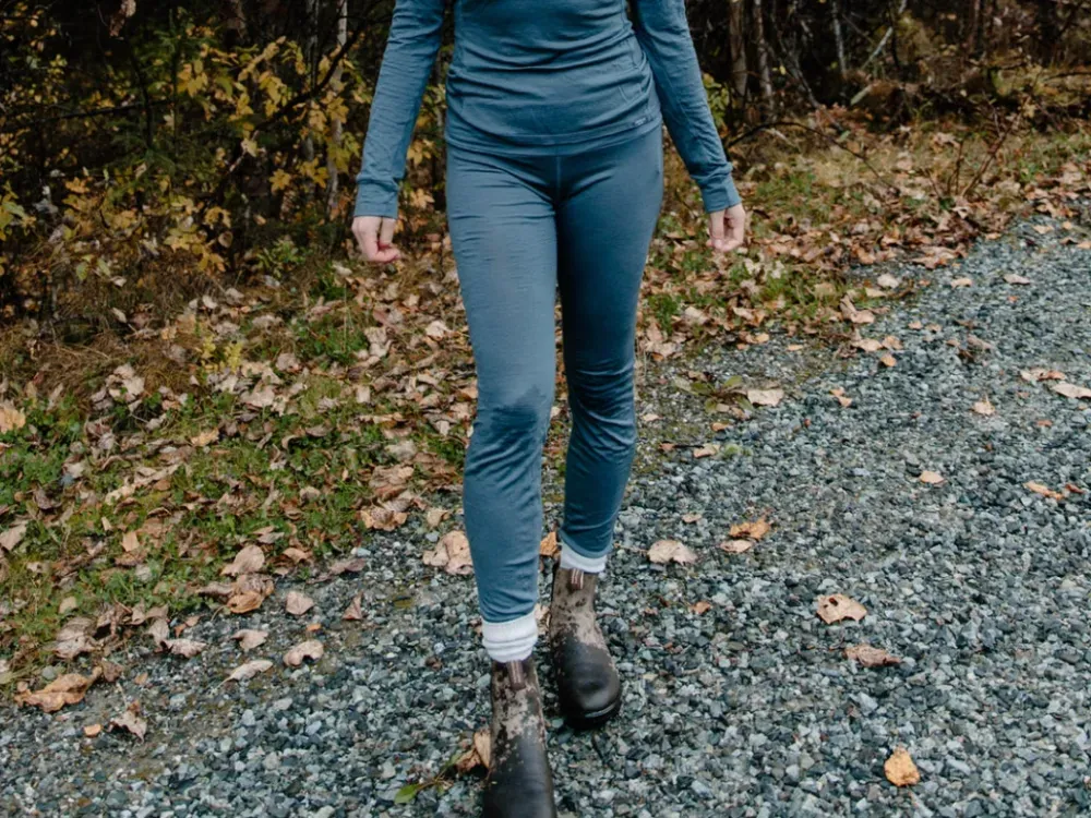 Made in Alaska Women's Katabatic Merino Wool Base Layer Bottoms - Slate - 4