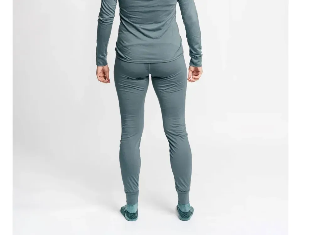 Made in Alaska Women's Katabatic Merino Wool Base Layer Bottoms - Slate - 2