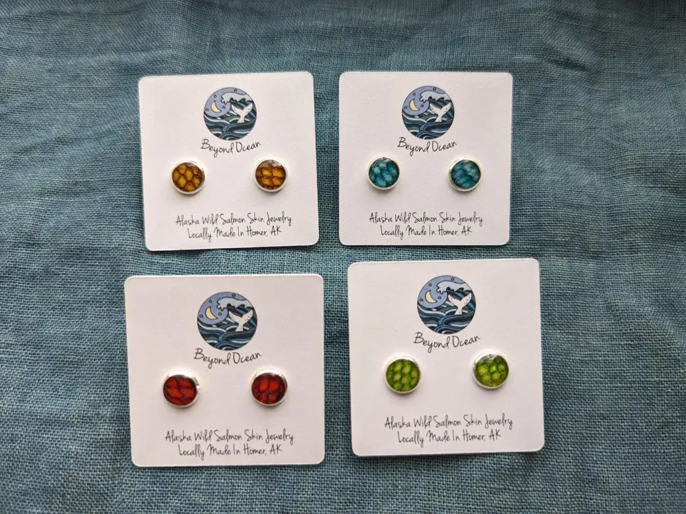 Salmon Studs - Small - 3