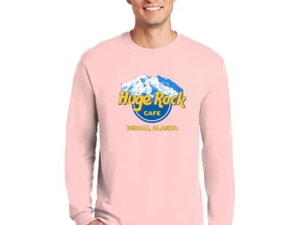 Huge Rock Cafe Long Sleeve T-shirt, 5.3 oz. "Heavy Cotton" - 4