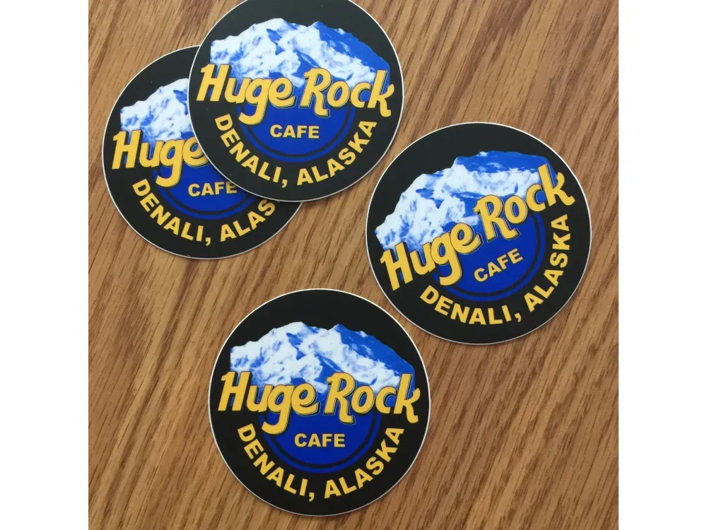 Huge Rock Cafe Round Decals - 1